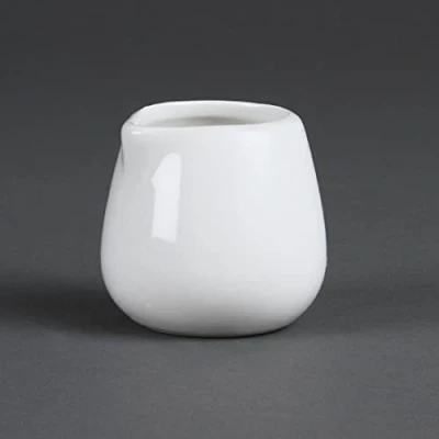 Image of Olympia Whiteware Cream and Milk Jugs in White Porcelain 228 ml 8 Oz 12 pc