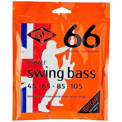 Image of Rotosound RS66LF Stainless Steel Custom Gauge Roundwound Bass Strings (45 65 85 105)
