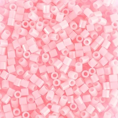 Image of Vaessen Creative Iron On Beads, Glow Pink, Pack of 1100, Children, DIY Design Jewellery, Decoration, Embellishments and Other Craft Ideas, Standard Size