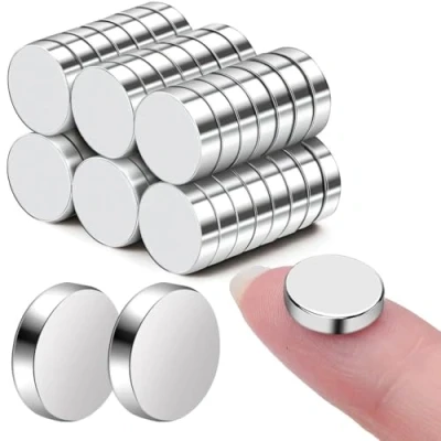 Image of Super Strong Magnets 10x2 Mm for Fridge, Whiteboard, Memo Board, Home and Office Pack of 50