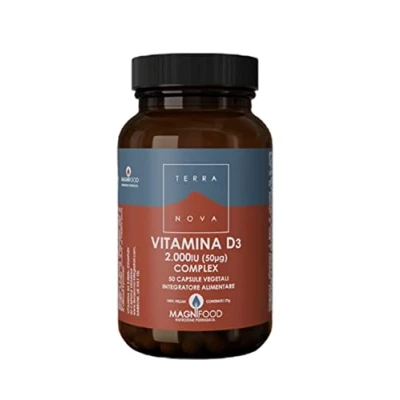 Image of Terranova Vitamin D3 2000iu Vegan Complex 50caps