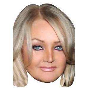 Image of FoxyPrinting Bonnie Tyler Eurovision Celebrity Cardboard Party Face Mask Fancy Dress