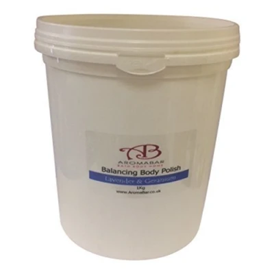Image of Dead Sea Body Polish Scrub 1kg with Shea Butter &amp; Lavender Geranium 100% Pure Natural Packed Minerals and nutrients Balancing
