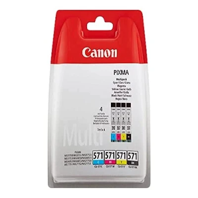 Image of Canon CLI 571 BK/C/M/Y Ink Cartridge Multi Pack