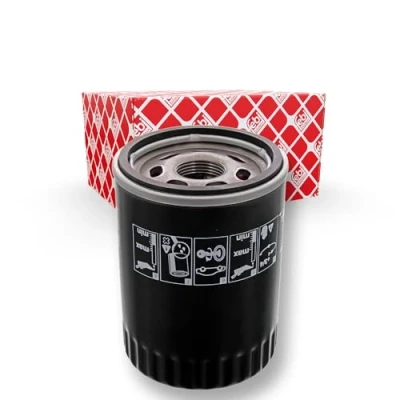 Image of 8U2J6731BA, 8U2J6731BB, 8U2J6731BC, AA5E6714AA Oil Filter FEBI BILSTEIN 48485 Spin on FORD: Transit Mk7 Van, Platform / Chassis