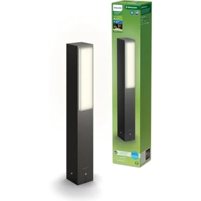 Image of PHILIPS Lighting Stratosphere UltraEfficient Outdoor Path Light, 3.8W, 2700K Warm White Antracite, IP44 Weatherproof