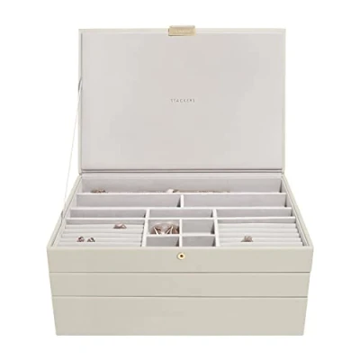 Image of Stackers Oatmeal Supersize Jewellery Box Set of 3