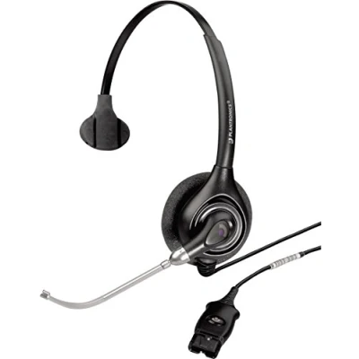 Image of Plantronics SupraPlus HW251/A Wideband Monaural Voice Tube Headset Black