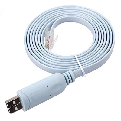 Image of Usb to Console Cable,Cisco Cable,Usb Rj45 Console,Cisco Cable Rollover For Windows/Vista/MAC/Linux (3m/9.84 Ft,Blue)
