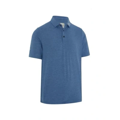 Image of Callaway Apparel Mens Emea Ventilated C Polo Shirt, Peacoat, XL EU