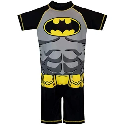 Image of DC Comics Boys Batman Swimsuit Black 3 4 Years