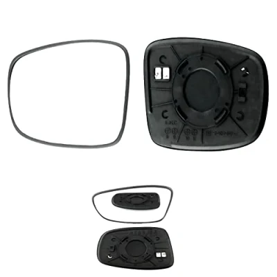 Image of Fits Hyundai I10, For 2007 to 2010 Heated Base Convex Wing Mirror LEFT HAND (UK Passenger Side)