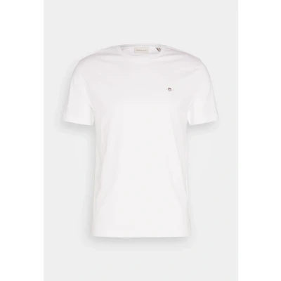 Image of GANT Printed Archive Shield Basic Tshirt, Men&#039;s, Size: Large, White