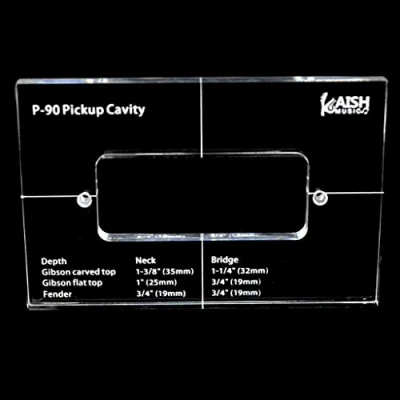 Image of Dopro Acrylic P90 Pickup Routing Template Templates for Body Rout…