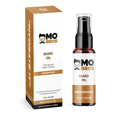 Image of Beard Oil Cedarwood 50ml Softens, Hydrate &amp; Conditions Facial Hair Promotes Growth, Reduces Dryness Itching Contains Natural Premium Ingredients Argan, Jojoba
