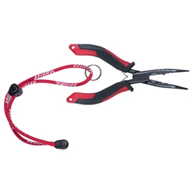 Image of Berkley 6&quot; XCD Bent Nose Pliers, Carbon Steel Jaws and Corrosion Resistant Coating, Manage Your Catch, Tackle or Gear with Ease, Edges of Pliers Include Grooves for Cutting, Tuning Crimping