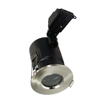 Image of Aurora GU10 downlight Fire Rated Satin Nickel IP65