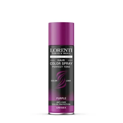 Image of Lorenti Hair Color Spray Temp Perfect Tone Anti Fade Colour Protection Purple 150 ml