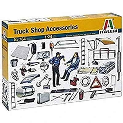 Image of ITALERI ITA764 1:24 Truck Shop Vehicle Model kit, Multi