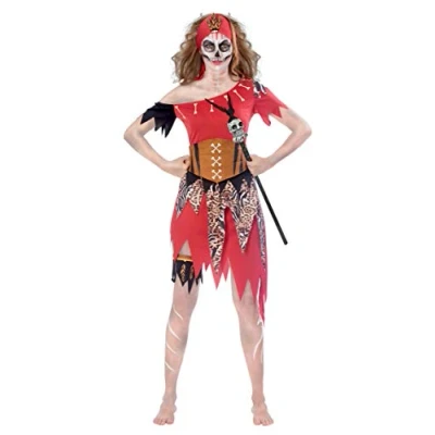 Image of (PKT) (9902715) Adult Ladies Witch Doctor Womens Costume (UK 10 12)