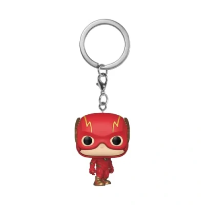 Image of Funko POP! Keychain: DC the Flash Comics Novelty Keyring Collectable Mini Figure Stocking Filler Gift Idea Official Merchandise Comic Books Fans Backpack Decor