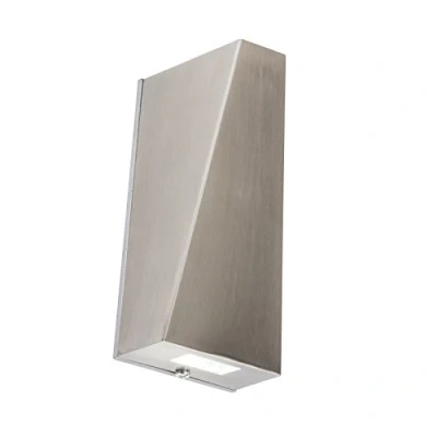 Image of KnightsBridge 3W IP44 LED Stainless Steel Up &amp; Down Wall Light