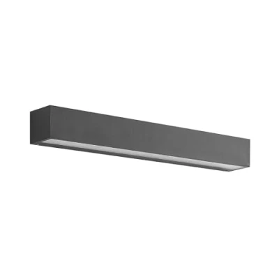 Image of LED Outdoor Wall Light &#039;Lengo&#039; (Modern) in Black Made of Aluminium (1 Source,) from Lucande lamp for Exterior/Interior Walls, House, Terrace und Balcony