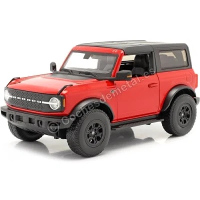 Image of Maisto 531456 Ford Bronco Wildtrak 1:18 Scale Model Car, Red