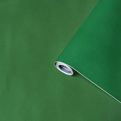 Image of Venilia Adhesive Film, Velvet Look Green, 45 cm x 1 m, Thickness 140μ, self Furniture Decorative Wallpaper, Kitchen PVC Without phthalates, Made in EU