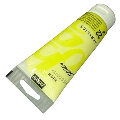 Image of PEBEO 837022 100 ml Studio Acrylic Paint, Lemon Cadmium Yellow Hue
