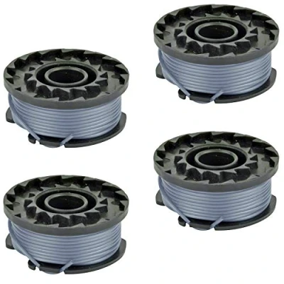 Image of SPARES2GO Spool Line Feed for Spear &amp; Jackson CLGT2425H Strimmer Trimmer (Pack of 4)