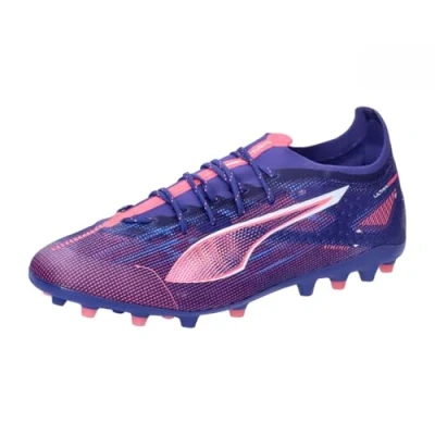 Image of Puma Ultra 5 PRO MG Moulded stud football boots, Men&#039;s, Size: 6, Lapis lazuli/white/sunset glow Textile/synthetics