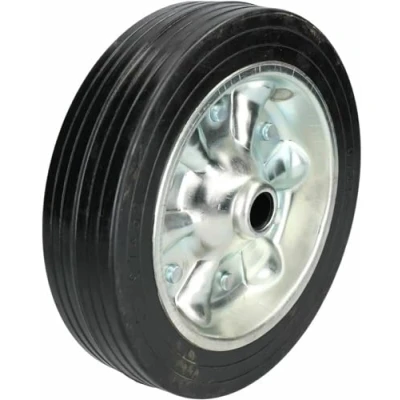 Image of Sbz Ltd Heavy Duty Replacement Spare Jockey Wheel Solid Steel Telescopic Small Tyre Trailer Caravan Horse Box 8&quot; 200mm