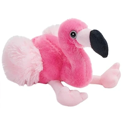 Image of Wild Republic 16253, Flamingo Hug&#039;ems Soft, Gifts for Kids, Cuddly Toy, 18 cm