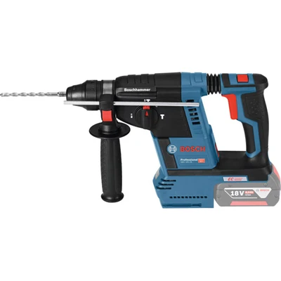 Image of Bosch Professional 18V System GBH 26 Cordless Rotary Hammer (SDS Plus, Impact Energy: 2.6 J, max. Drilling Diameter: Concrete/Steel/Wood 26/13/30 mm, excluding Batteries and Charger, in Carton)