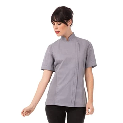 Image of Chef Works Women&#039;s Bcwsz006grys s Jacket, Gray, UK