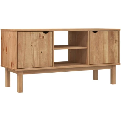Image of vidaXL TV Cabinet OTTA 113.5x43x57 cm Solid Wood Pine