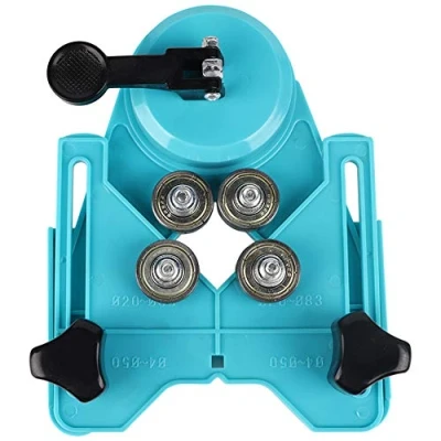 Image of Drill Bit Hole Saw Guide, Guide Jig Fixture, Coated Core Bits with Fixture Adjustable Centering Locator Suction Holder for Ceramic Glass Tile Porcelain Marble Granite