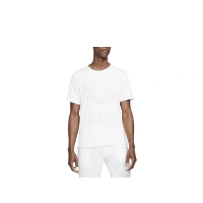 Image of NIKE CZ9184 100 M NK DF RISE 365 SS Sweatshirt Men&#039;s White/Reflective Silv T