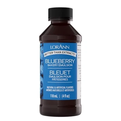 Image of Lorann Oils Bakery Emulsions Natural and Artificial Flavor 4oz Blueberry, Other, Multicoloured, 6.82 x 13.43 cm