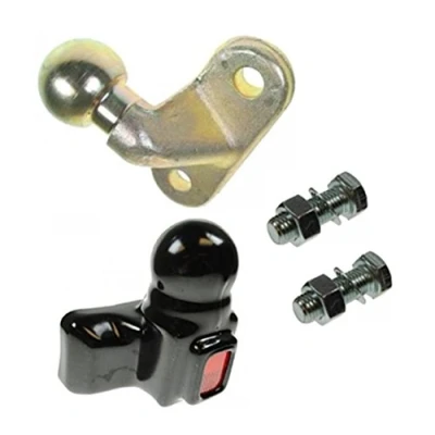 Image of leisure MART 50mm towball and cover supplied with nuts bolts Pt no. LMX1871