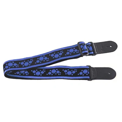 Image of Ovation guitar straps, nylon signature &quot;multi soundhole&quot;, regal blue