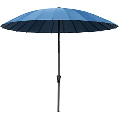 Image of marko Outdoor 2.5M Shanghai Parasol Garden Furniture Patio Sunshade Canopy Umbrella (Parasol Only Blue)