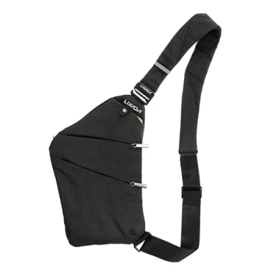 Image of Lixada Sling Backpack Chest Bag Lightweight Outdoor Sport Travel Hiking Anti Theft Crossbody Shoulder Pack Daypack for Men Women (Black)
