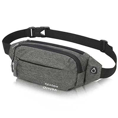 Image of Waterproof Bumbags Running Belt Ligthweight Pouch Waist Packs Breathale Cycling Bum Bag Hiking Travel Dog wolking for Women Men Ladies Boys (Darkgrey)