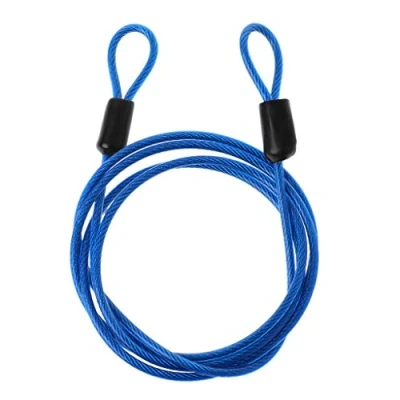 Image of Lock Steel Wire Cable 1m Safety Loop Cycling Bike Protector Theft