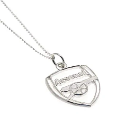 Image of Arsenal F.C. Sterling Silver Pendant &amp; Chain CR