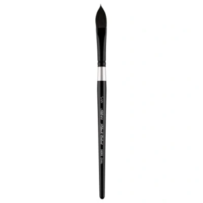 Image of Silver Brush Limited 3009S1/2in Black Velvet Oval Watercolour Paint Brush, Size 1/2 Inch, Short Handle