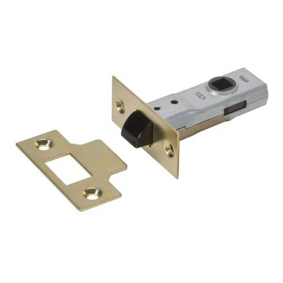 Image of Union J2600 3.0 Tubular Latch Essentials Polished Brass 79mm 3in Boxed