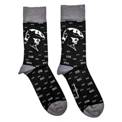 Image of Rock Off officially licensed products Biggie Smalls Ankle Socks Side Portrait (UK Size 7 11) UK 11